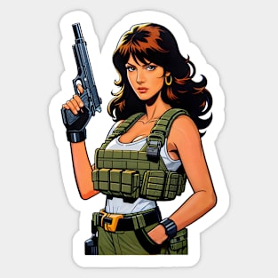 Tactical Girl Sticker